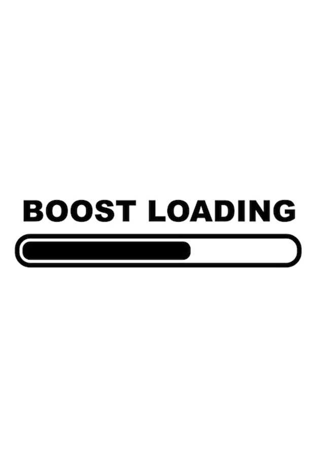 Autocolant auto „Boost Loading”, 10cm, negru - 1