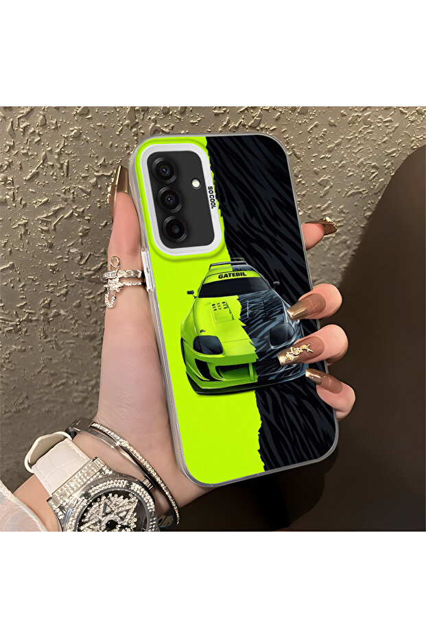 Samsung Galaxy A26 Compatible Silicone Edge Hard Back Anti-Fall Phone Case Lamborghini