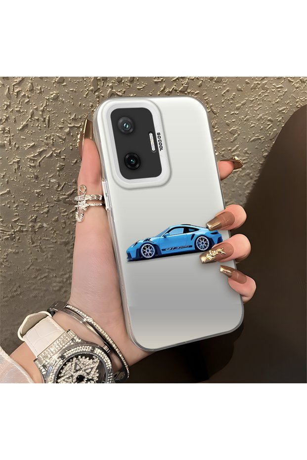 Poco F7 5g Compatible Silicone Edge Hard Back Anti-Fall Bmw Patterned Phone Case
