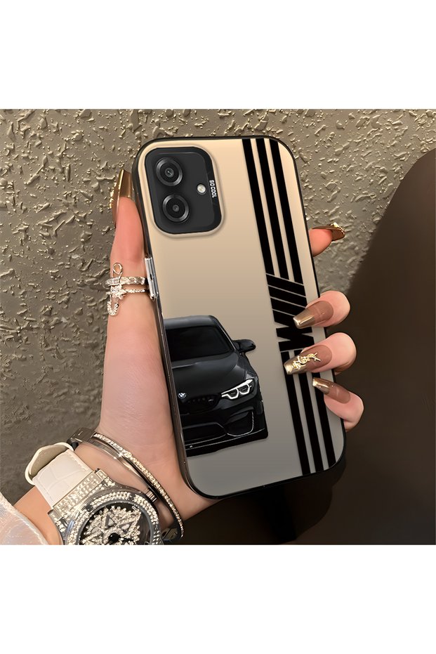 Samsung Galaxy A07 Compatible Phone Case Bmw Patterned Silicone Edge Hard Back Anti Fall