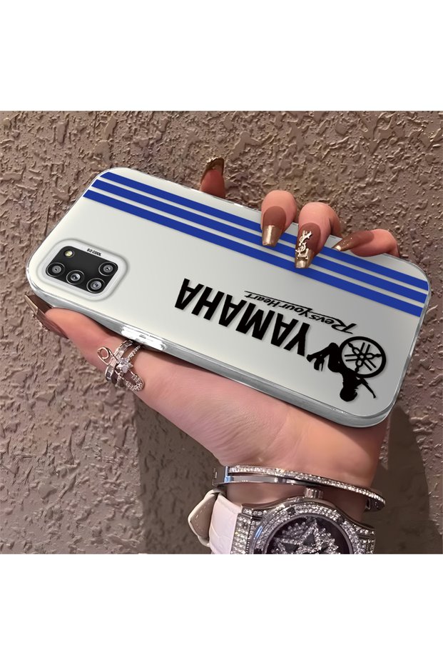Phone Case Compatible with Samsung Galaxy A31 Bmw Patterned Silicone Edge Hard Back Anti-Fall