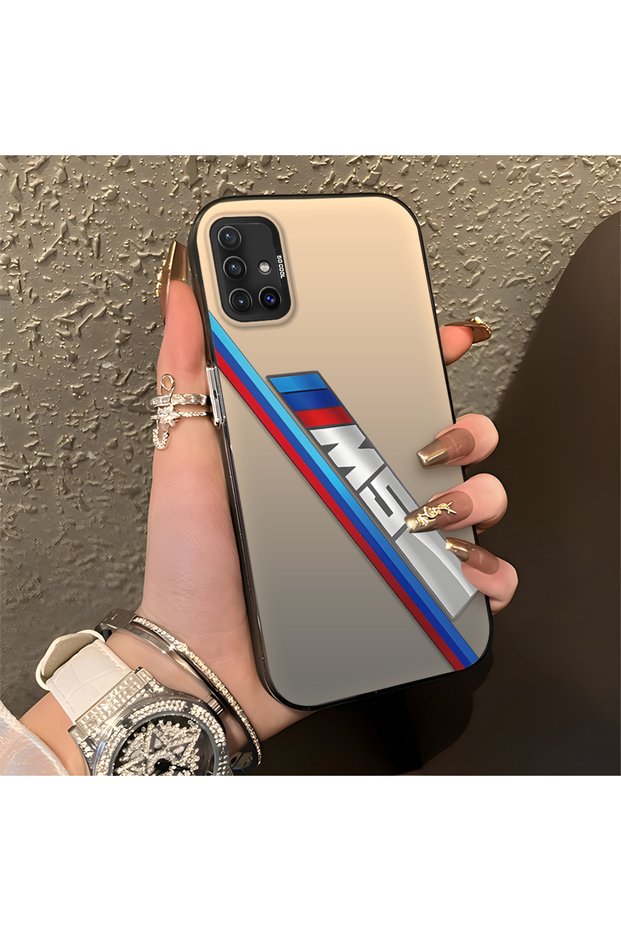 Samsung Galaxy A51 Compatible Silicone Edge Hard Back Anti-Fall Phone Case Bmw M5 Patterned