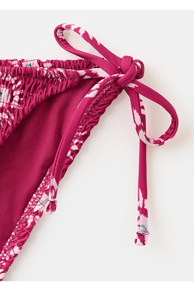 Ruffled bikini with mid coverage bottom - 5