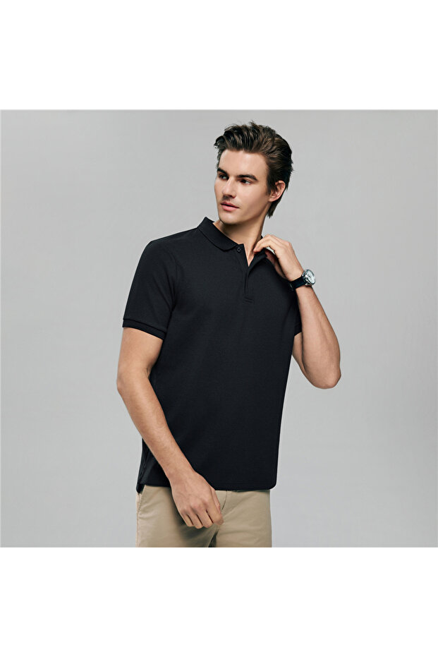 Men's Slim Waffle Knit Premium Polo - 7