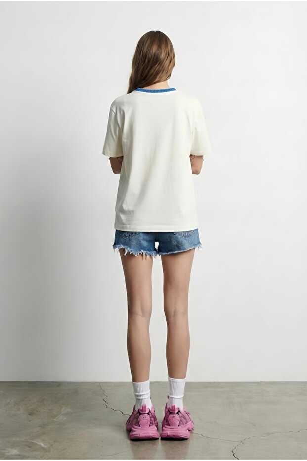 تيشيرت بياقة محبوكة - 5