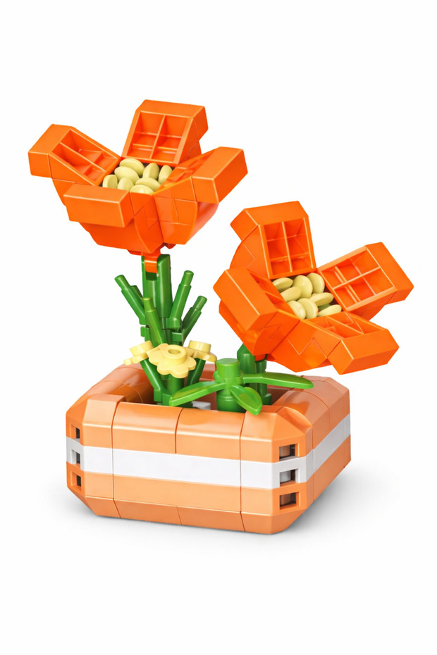 Çiçek Model Bricks Yapı Oyuncak Lego - 3