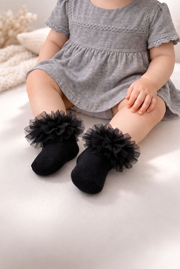 Tulle Pack Socks for Baby Girls - Children's Socks 0-24 Months