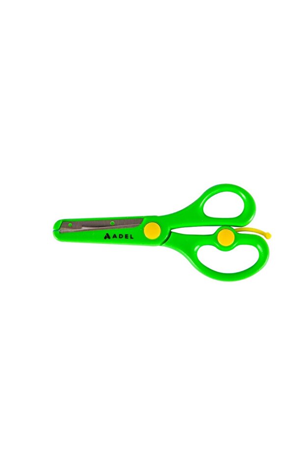 Adel Protected Spring-Loaded School Scissors 401 2145 821-Green