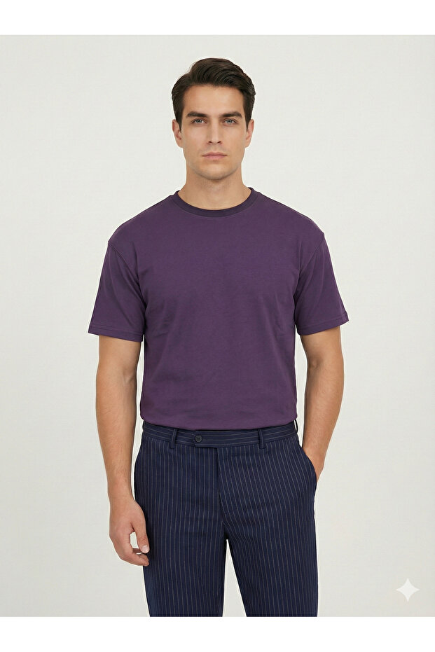 Comfortable Fit 95% Cotton 5% Elastane Premium Basic T-Shirt