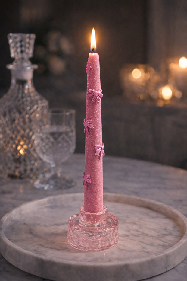 Fiyonklu Şamdan Mum - 1