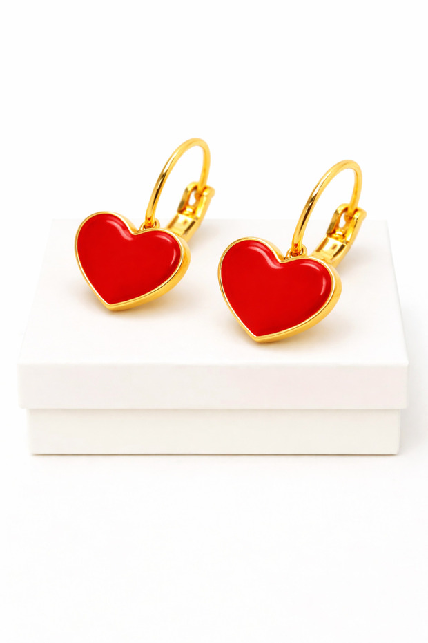 Heart Cherry Strawberry Ladybug Design Clip on Earrings for Pierced Ears