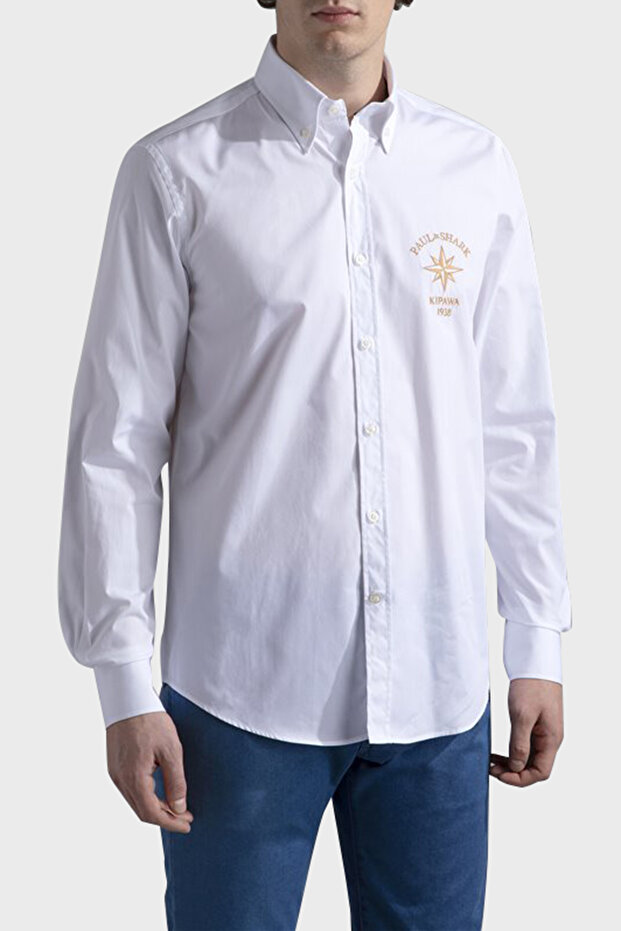 Paul & Shark Stretch Cotton Pack Regular Fit Button down Collar Shirt Men's Shirt 24413321 010