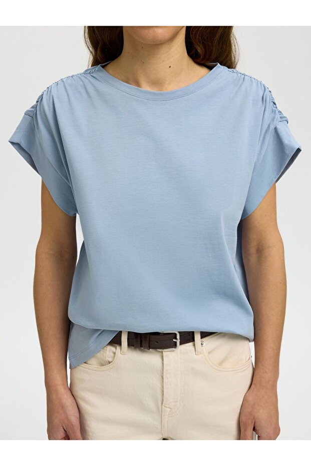 Oberteil mit kurzen Ärmeln Baumwoll - 5