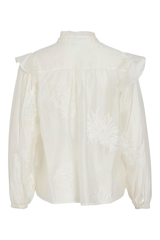 Langarmhemd Rüschenkragen - 3