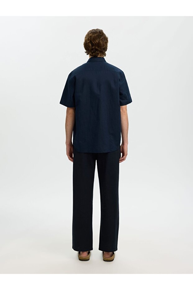 Bluse aus Leinengemisch Regular Fit - 3