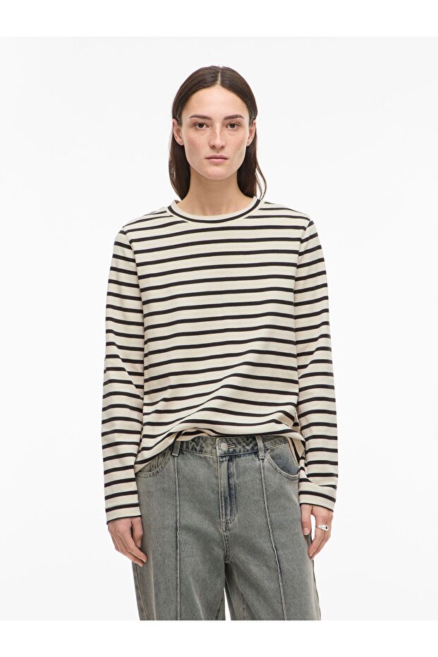 Oberteil mit langen Ärmeln Rundhals - 1