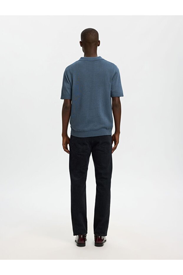 Polohemd aus Strick Kurzarm - 3