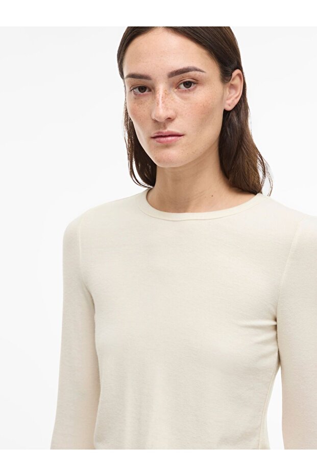 Oberteil mit langen Ärmeln Rundhals - 6