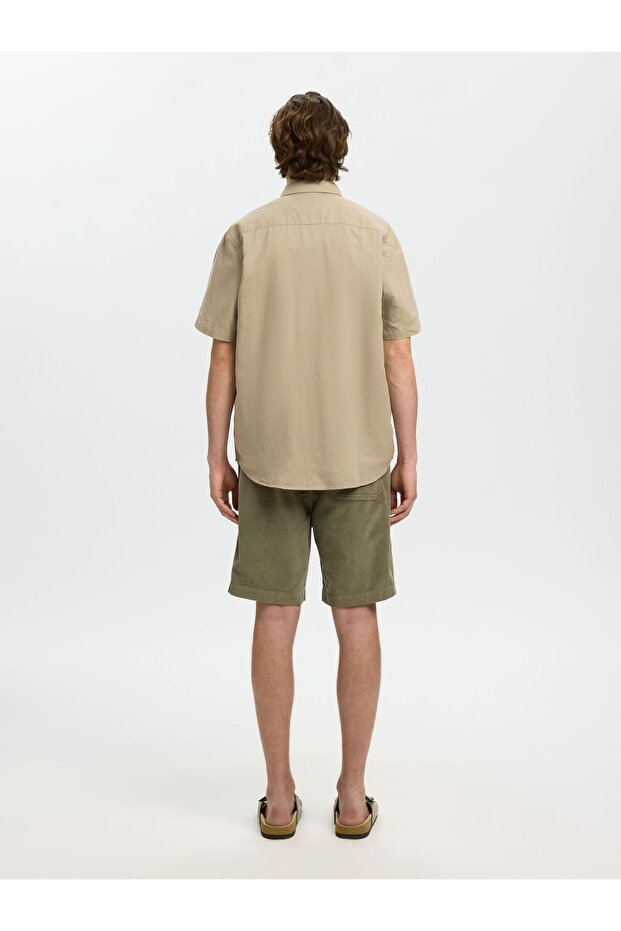 Bluse aus Leinengemisch Regular Fit - 3