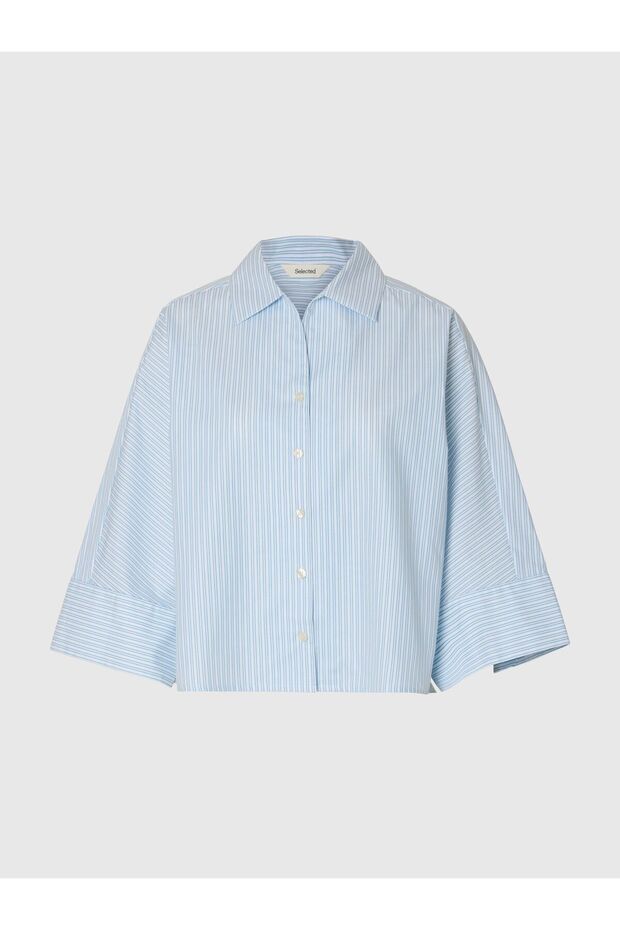 Hemd mit 3/4 Ärmeln Oversized - 2