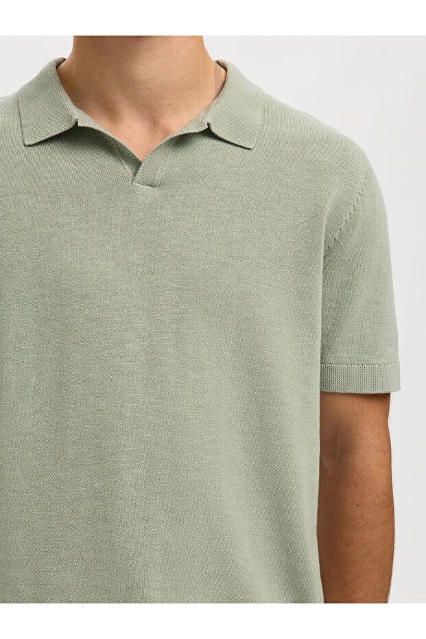 Polohemd aus Strick Kurzarm - 5