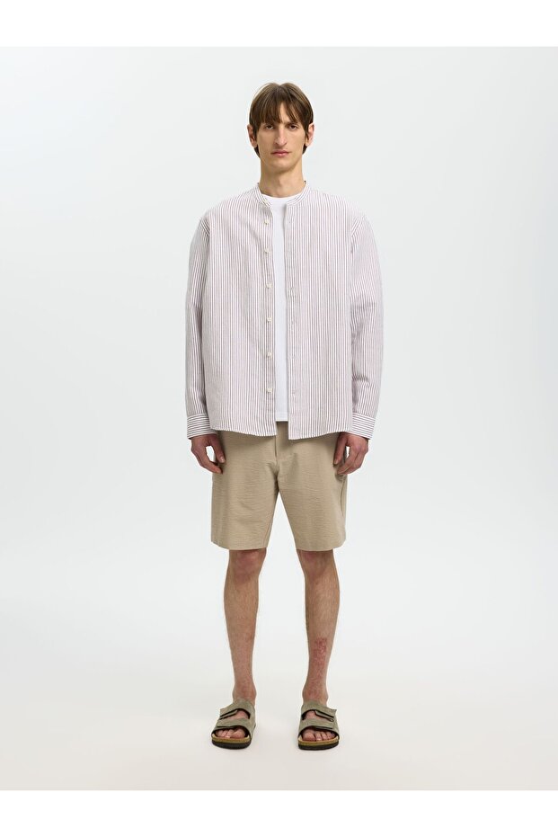 Langarmhemd Leinenmix - 4