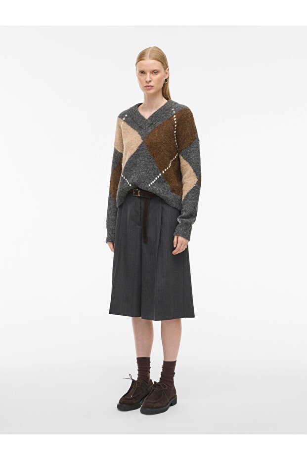 Strickpullover V-Ausschnitt - 5