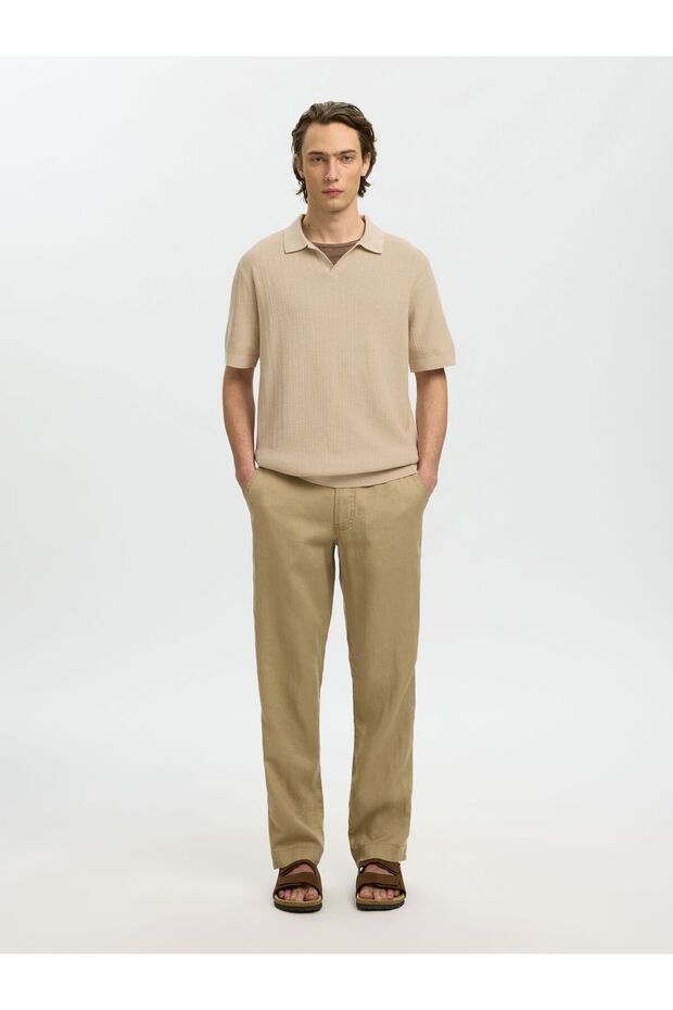 Poloshirt Leinenmix - 6