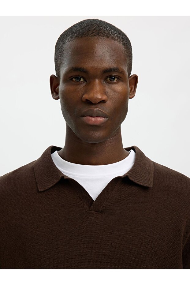 Polohemd aus Strick Kurzarm - 5