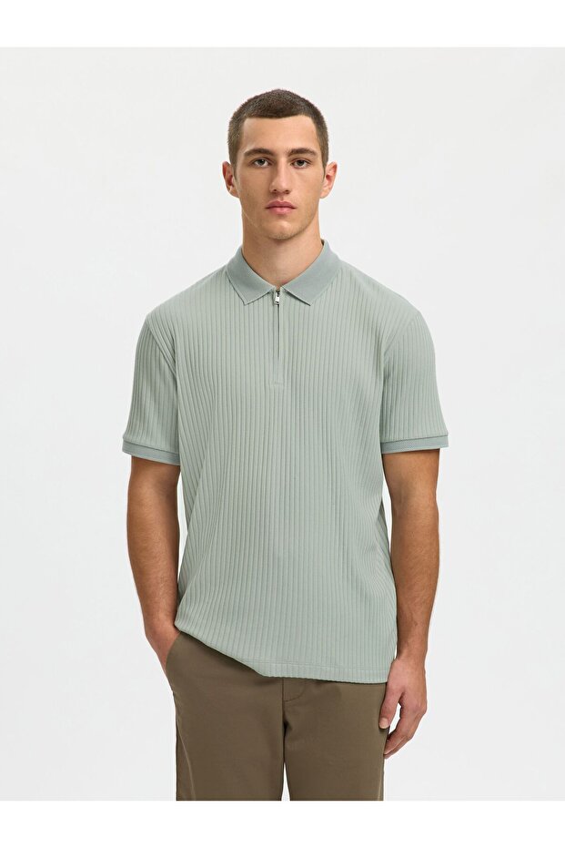 Poloshirt cu fermoar - 1
