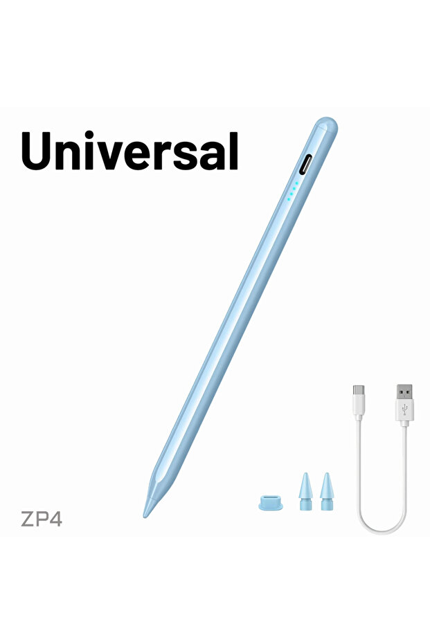 قلم ZP4-Pen2-blue 2025 متعدد الألوان، قلم لمس عالمي لأجهزة iOS وAndroid وWindows والهواتف اللوحية