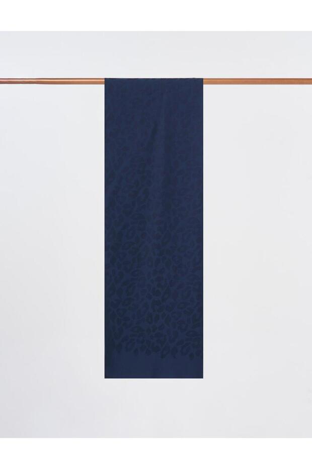 Abstract Pattern Bamboo Shawl Navy Blue