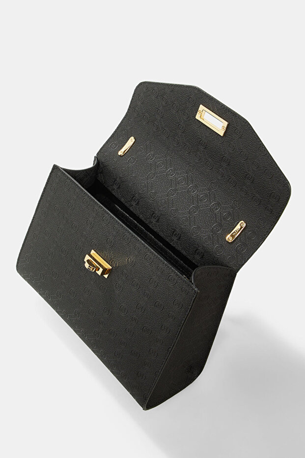 SİYAH MONOGRAM ÇANTA - 6
