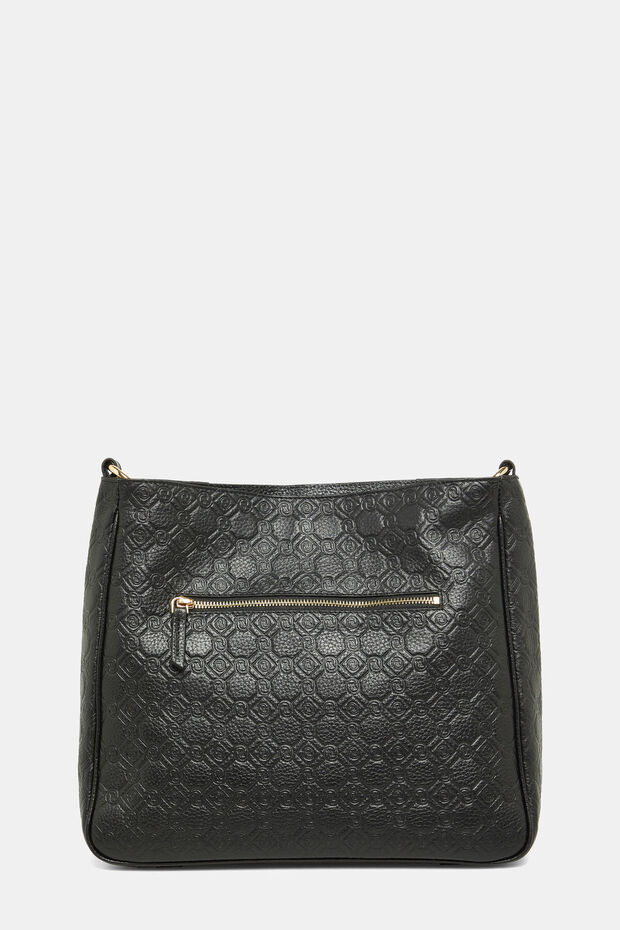 SİYAH MONOGRAM DERİ ÇANTA - 4