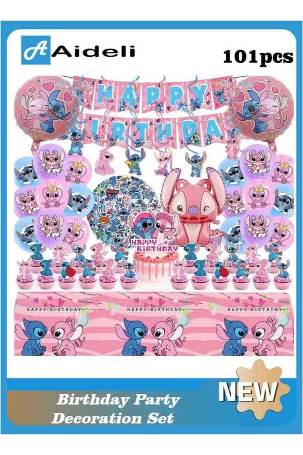 Lilo & Stitch Party Decoration Set 101PCS