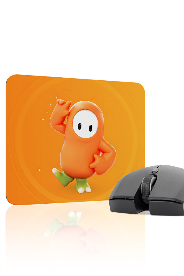 لوحة ماوس الألعاب المطاطية المخيطة Fall Guys مانع للانزلاق V2 - 22X18 Gaming Mouse Pad