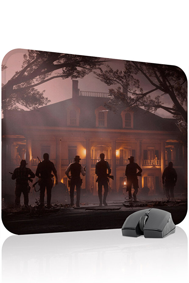 لوحة ماوس الألعاب المطاطية المخيطة Red Dead Redemption 2 V4 - 48X40 XL Gaming Mouse Pad