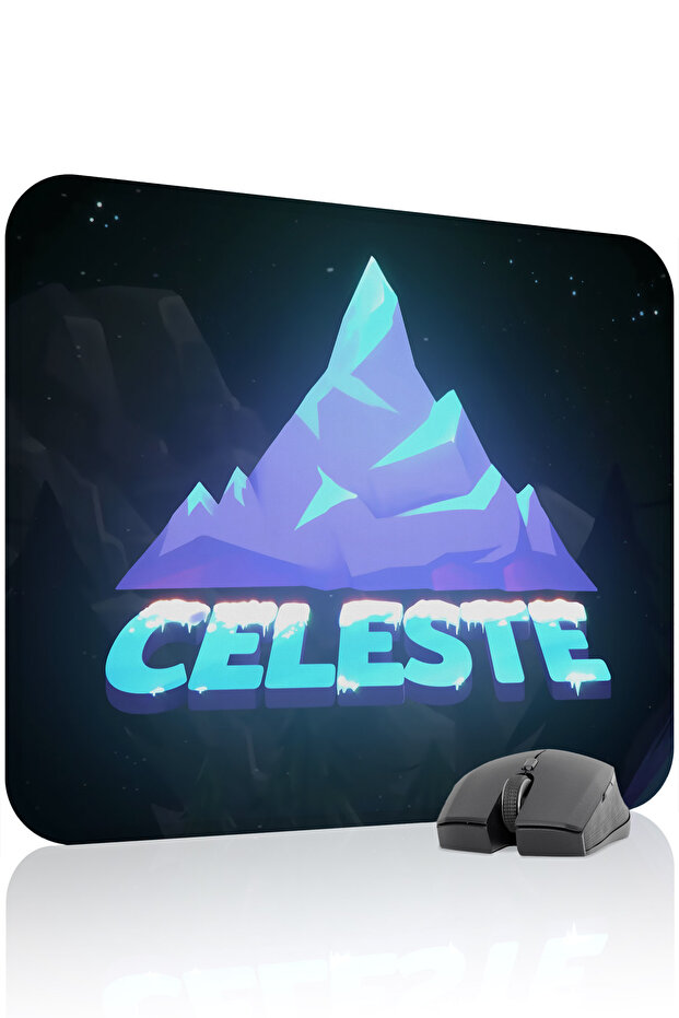 Celeste مانع للانزلاق Dikişli Kauçuk Oyuncu Mousepad V4 - 48X40 XL لوحة ماوس للألعاب