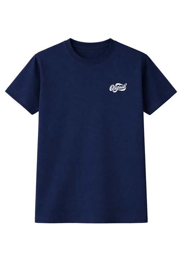 Unisex Crew Neck T-Shirt with Original Text, Comfortable Fit, Cotton Pieces, Printed Oversized T-Shirt
