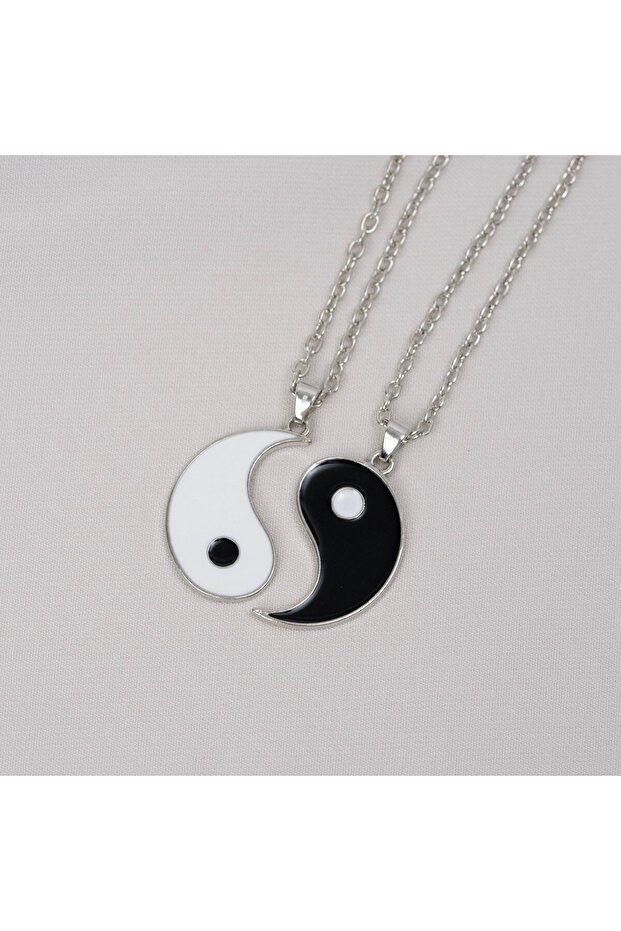 2-Piece Yin Yang Chain Necklace, Friendship Necklace, Best Friends