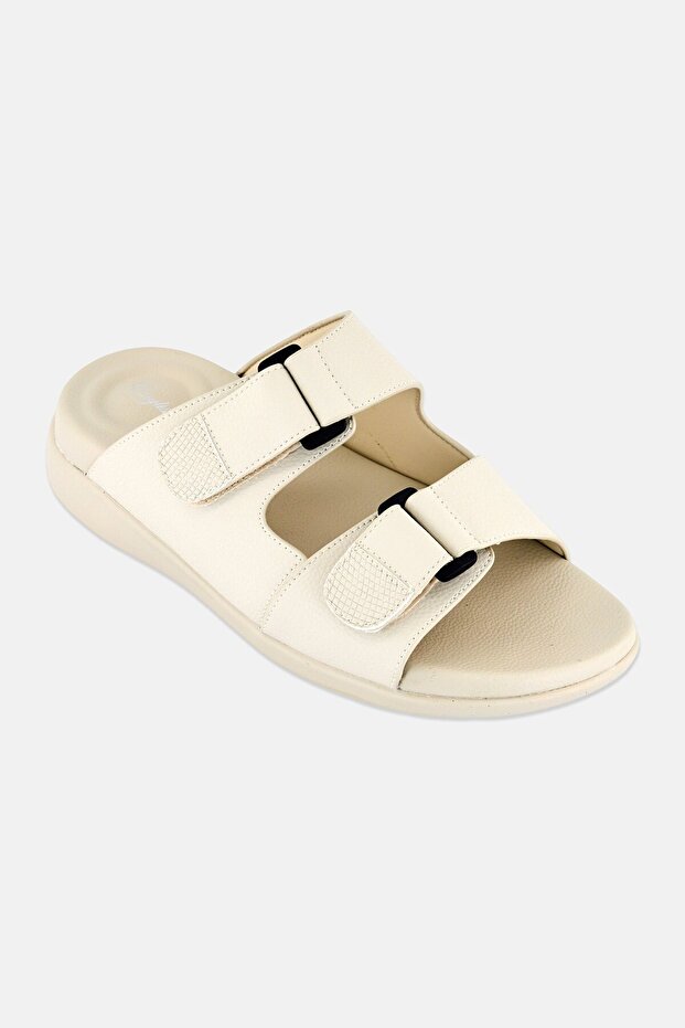 Men Slip On Arabic Sandals, Beige