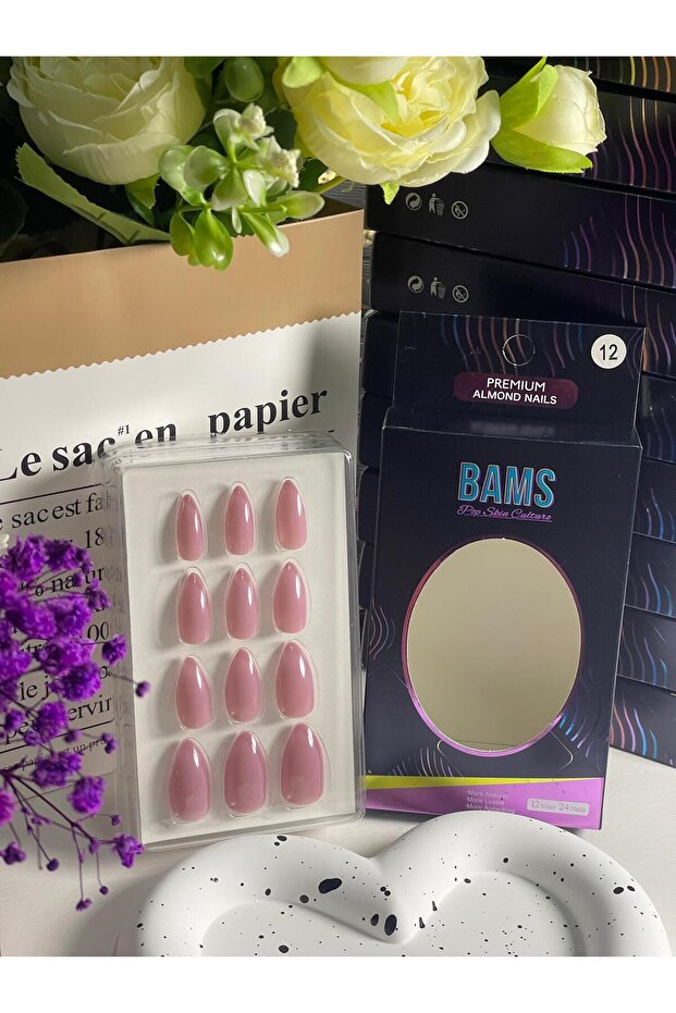 BAMS | PREMIUM ALMOND NAILS | BN12