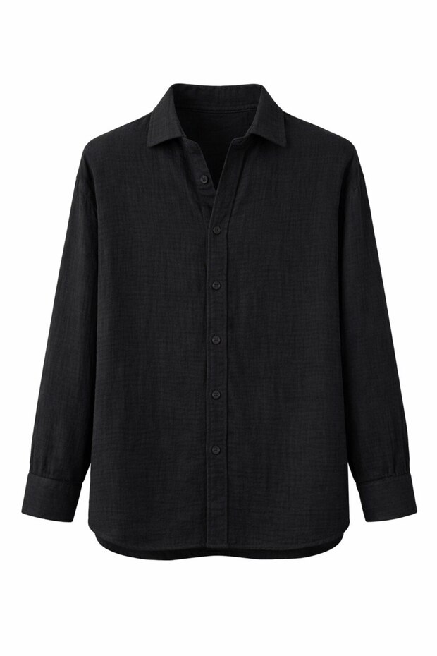 Oversize Muslin Fabric Shirt 100% Cotton - Washable and Non-Shrinkable
