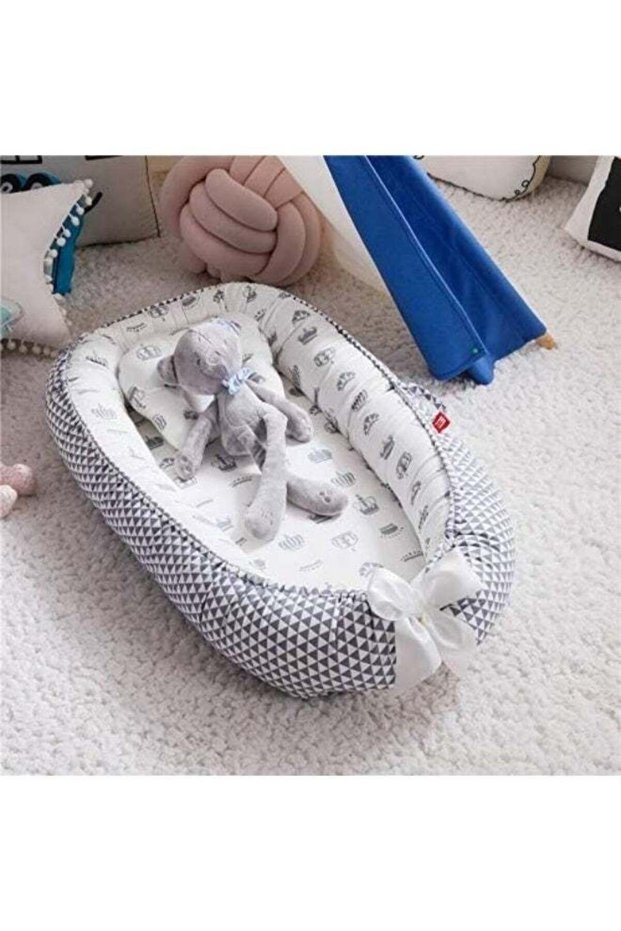 Baby Lounger & Co-Sleeping Nest, Portable Foldable Infant Sleeper with Washable Cotton