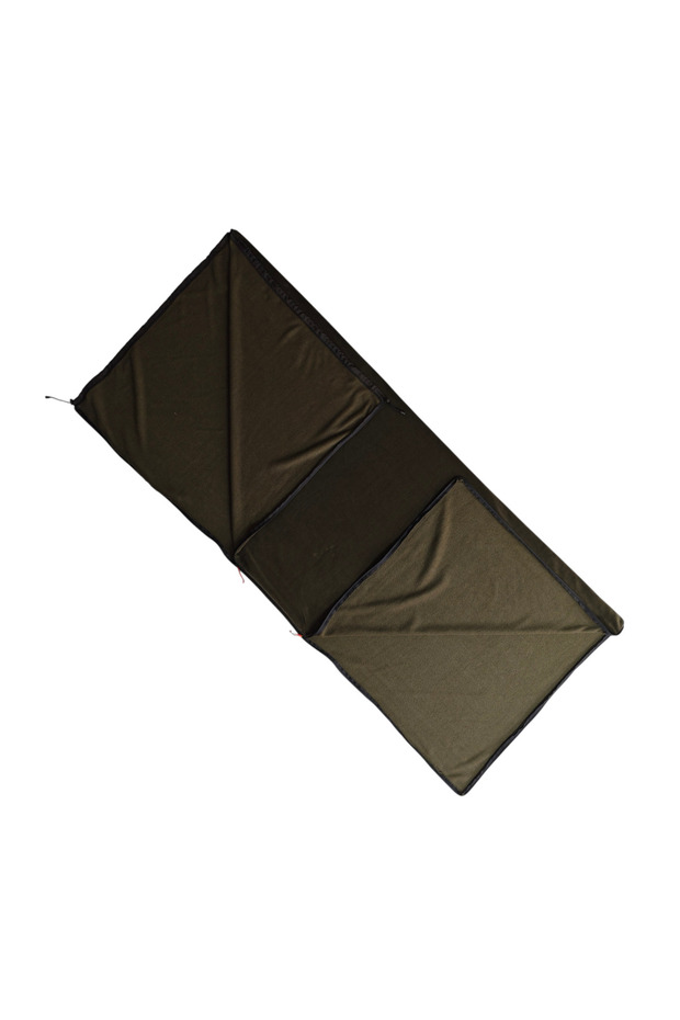 Urgi Khaki Combinable Wide Fleece Camping Sleeping Bag - Blanket Bed Sheet with Ykk Zipper