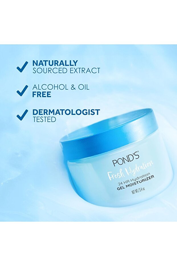 Fresh Hydration Gel Moisturizing Hyaluronic Acid Face Cream with Vitamin E and B3 Niacinamide