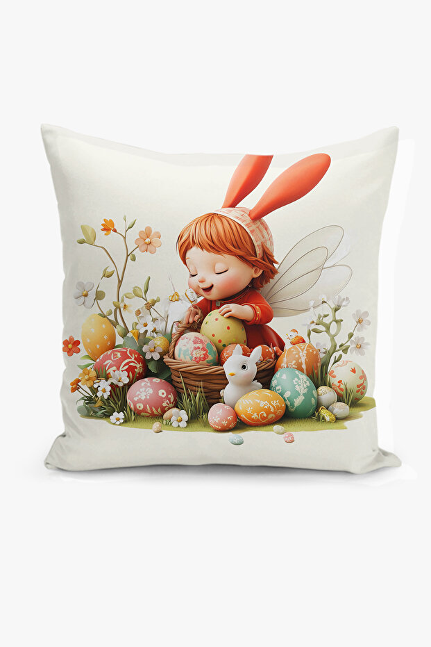 مزدوج الوجهين طباعة رقمية غطاء وسادة - الربيع / عيد الفصح / عيد الفصح السعيد - 1