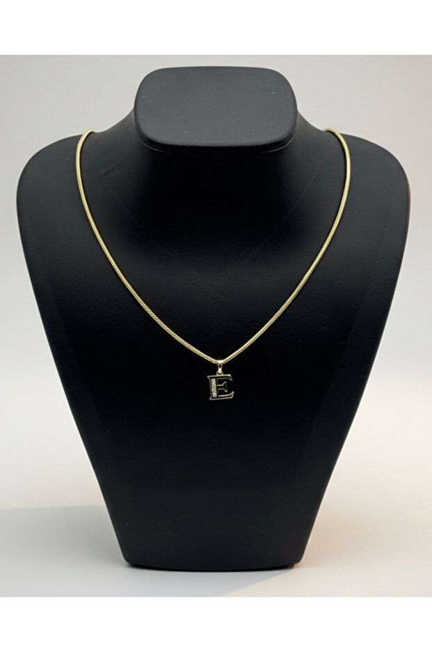 Xuping Snake Back Chain E Letter Pendant with Zircon Stone Women's Necklace Vip Series