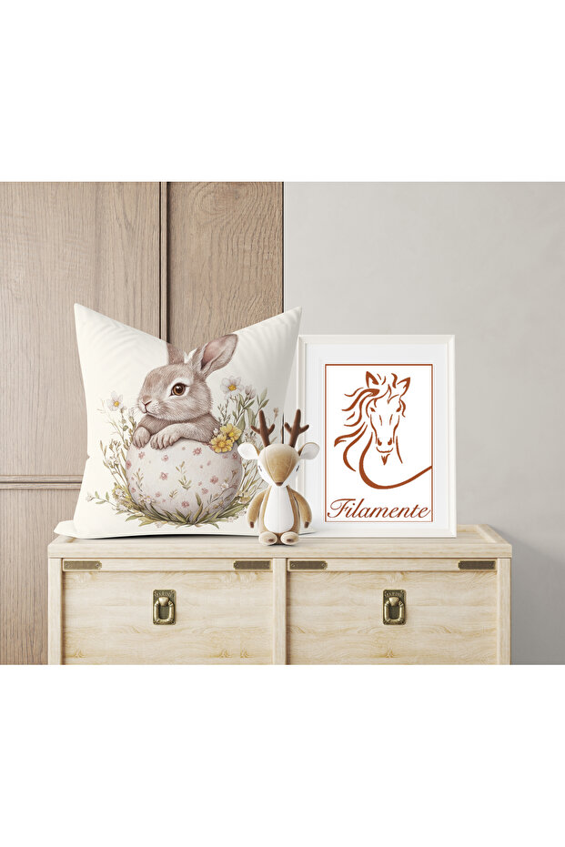 مزدوج الوجهين طباعة رقمية غطاء وسادة - الربيع / عيد الفصح / عيد الفصح السعيد - 3