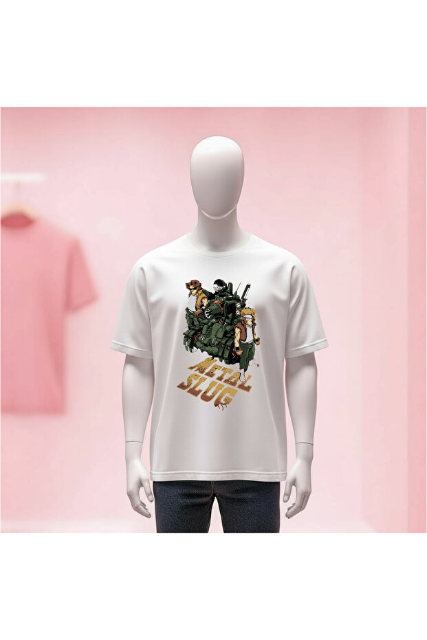 Printed Crew Neck Wide Fit Unisex Tshirt